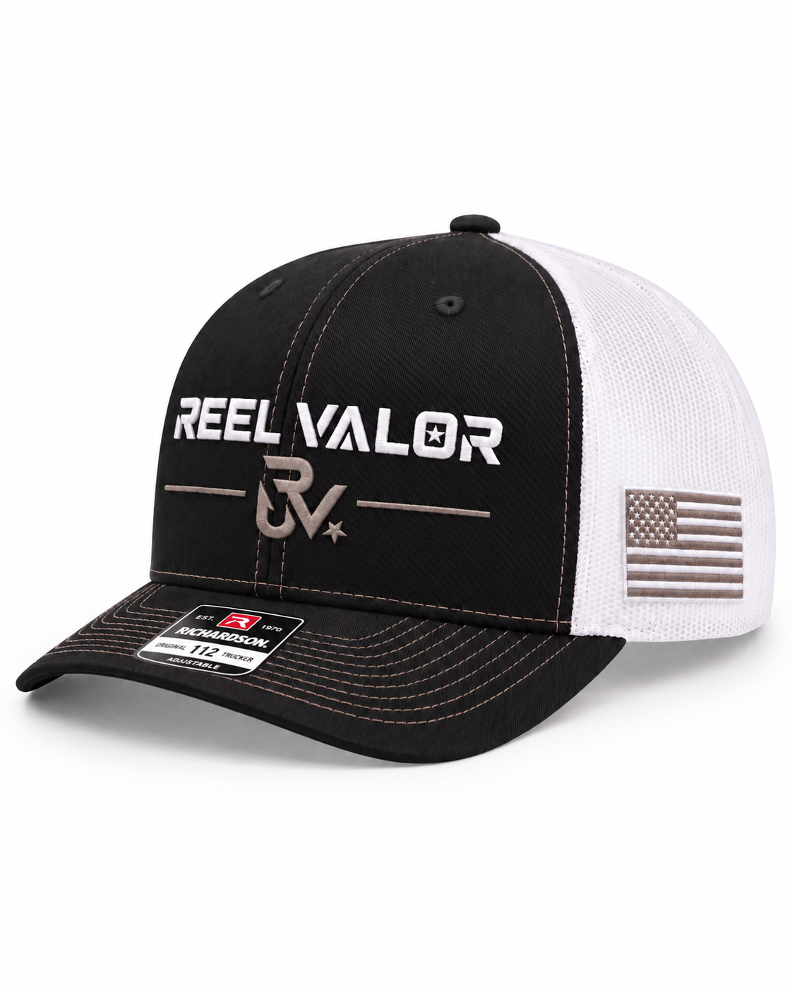 Reel Valor Trucker Hat - Black